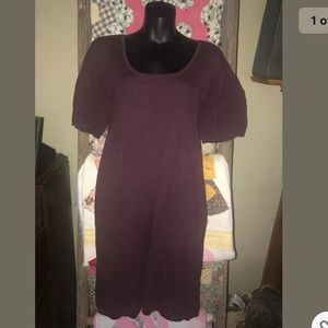 Ladies Ella sweater style dress burgundy size M
